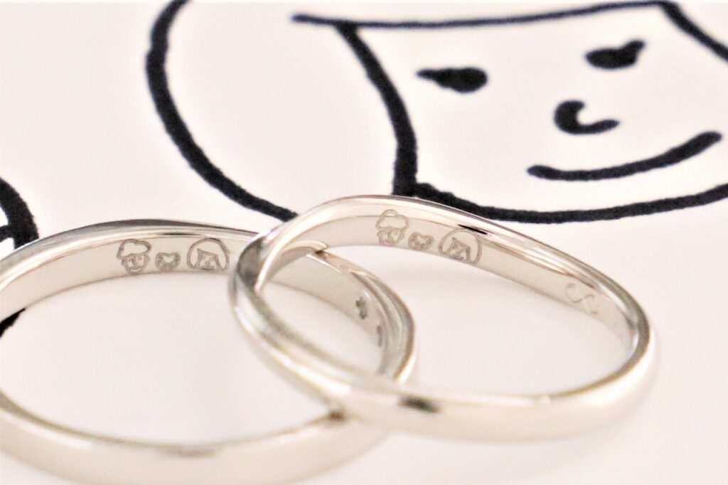 お客様の結婚指輪のご紹介です リブアロング姫路